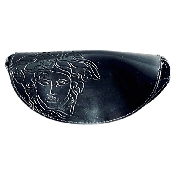 Versace Black Sunglasses with Embossed Case - Picture 10 of 10